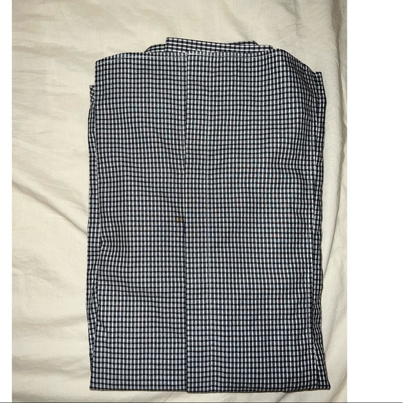 TM Lewin Black & White Checkered Button-Down Shirt - UK Size 18; US 16 - Picture 5 of 5